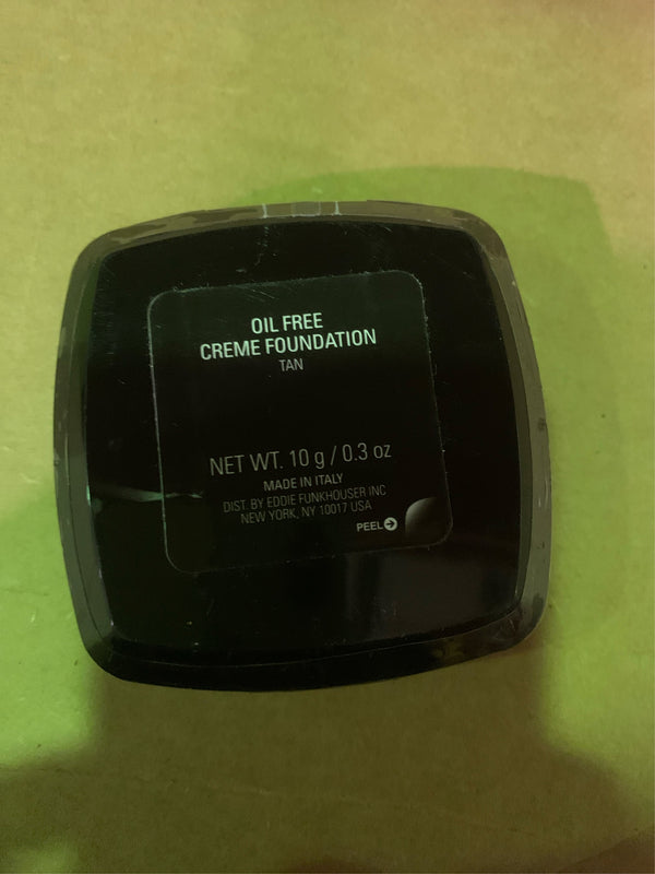 (Lot of 2) EDDIE FUNKHOUSER Oil Free Creme Foundation Tan NET WT. 10 G / 0.3 Oz. -K9- 1994