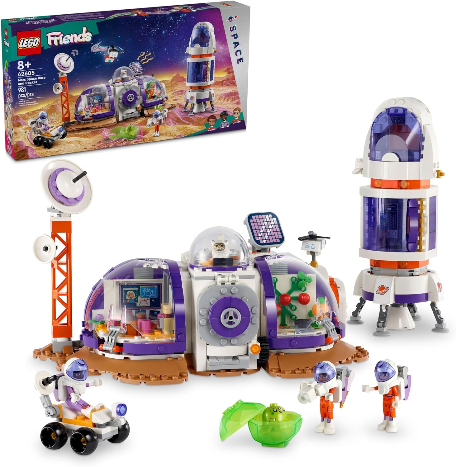 LEGO Friends Mars Space Base and Rocket Set, Scien