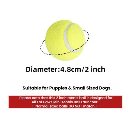 All For Paws Automatic Tennis Ball Launcher for Small to Medium Sized Dogs, 3 Balls Included, Mini - G10 - 1817