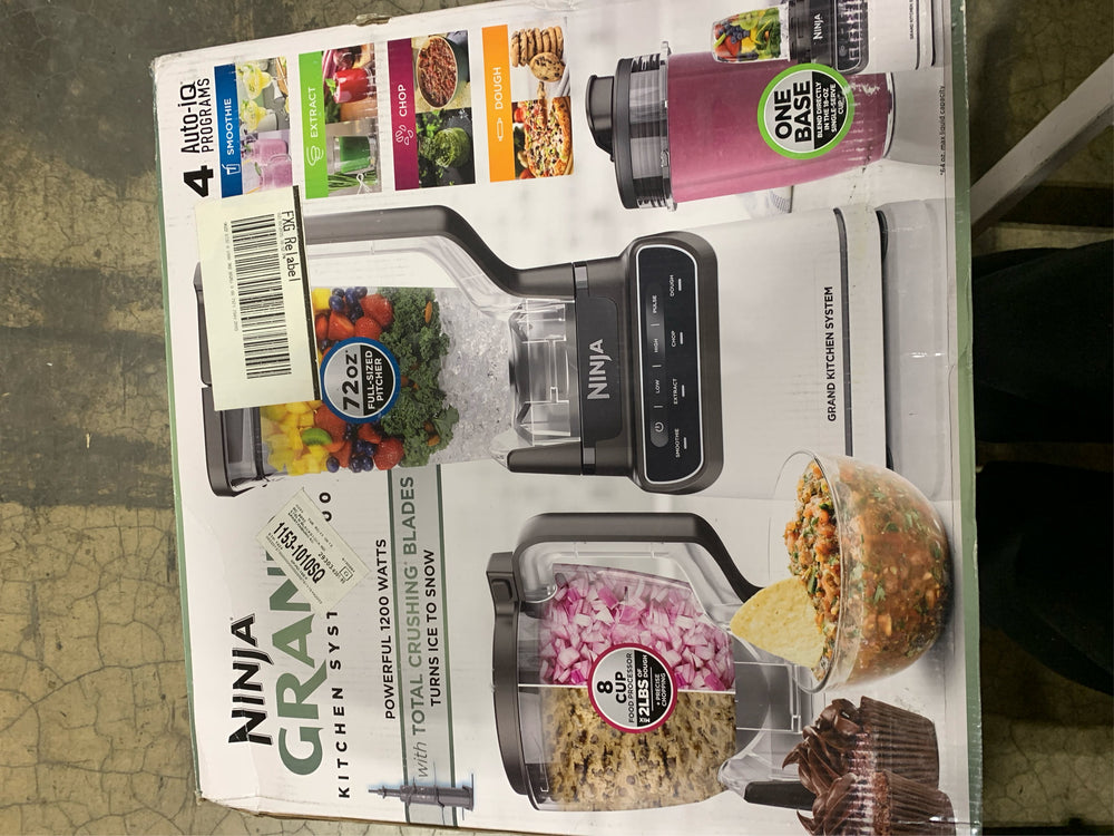 Ninja Grand Kitchen System 1200 Watts, Blender, 4 Preset Auto-iQ Programs -A2-1078