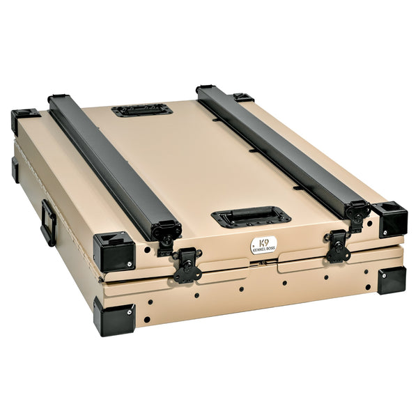 K9 KENNEL BOSS Large (41- 65-lb) Aluminum Dog Crate Indoor/Outdoor (3.56-ft L x 2.5-ft W x 2.85-ft H) - H7 - 869