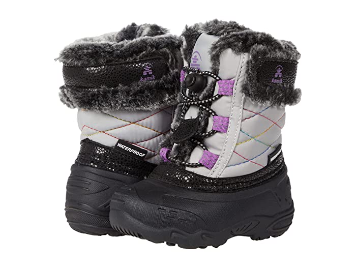 Kamik Kids Star 2T (Toddler) (Light Grey) Girl's Shoes size 6 -A10-0604