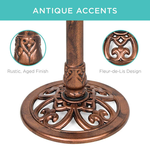 Pedestal Copper Birdbath - H6 - 793 -A3-1031