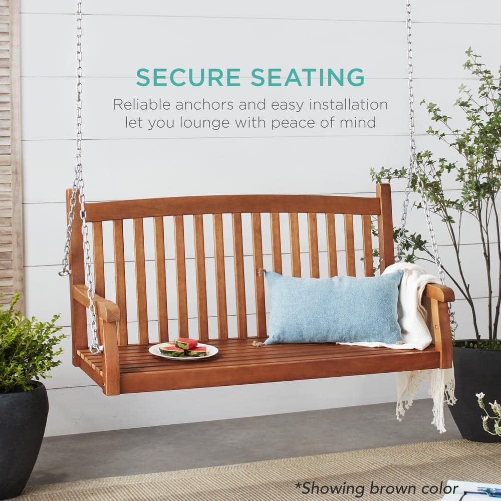 White Wood Porch Swing - M5 - 1562
