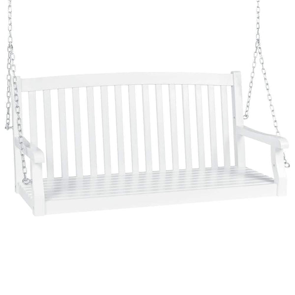 White Wood Porch Swing - M5 - 1562