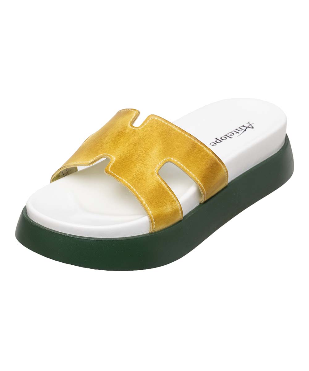 Mustard Savvy Leather Sandal - Women Size 38 - G4 - 840