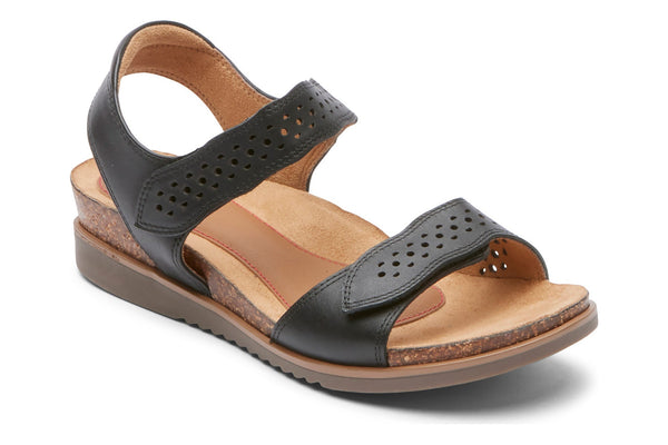 Cobb Hill Women S May Wave Strap Sandal Black - CJ0726 size 9 w -G3-0750