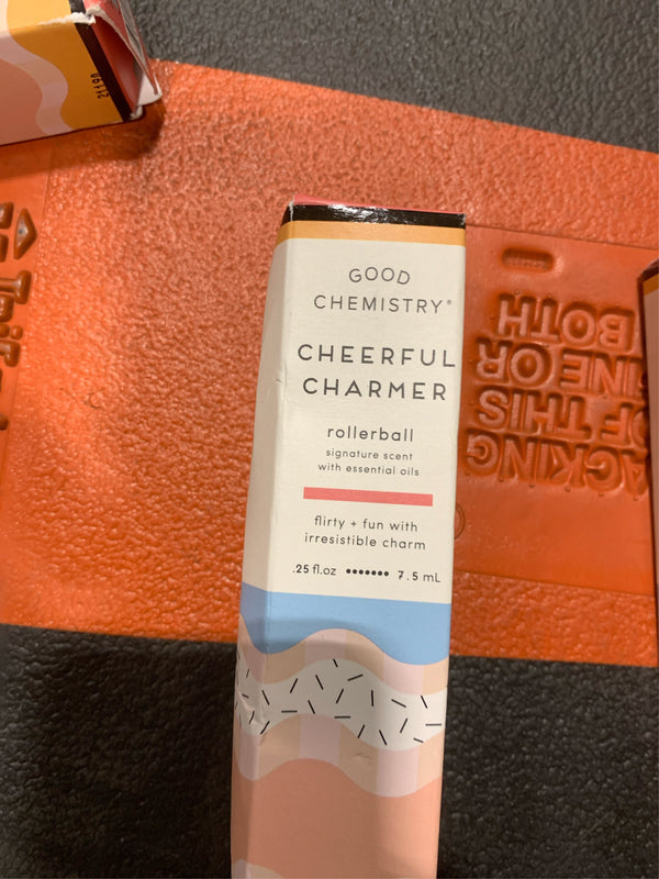 Good Chemistry Cheerful Charmer Rollerball Perfume with Essential Oils 0.25 Fl. Oz. -B8-0546 -G12-0936 -G12-0940 -G12-0941 -B4-1073 -B4-1074