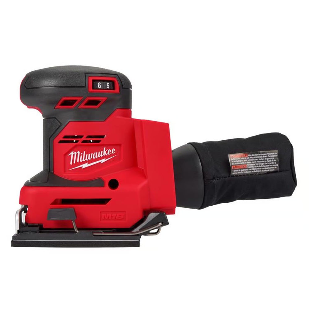 Milwaukee M18 Cordless 1/4 Sheet Orbital Finishing Sander Tool Only 1667
