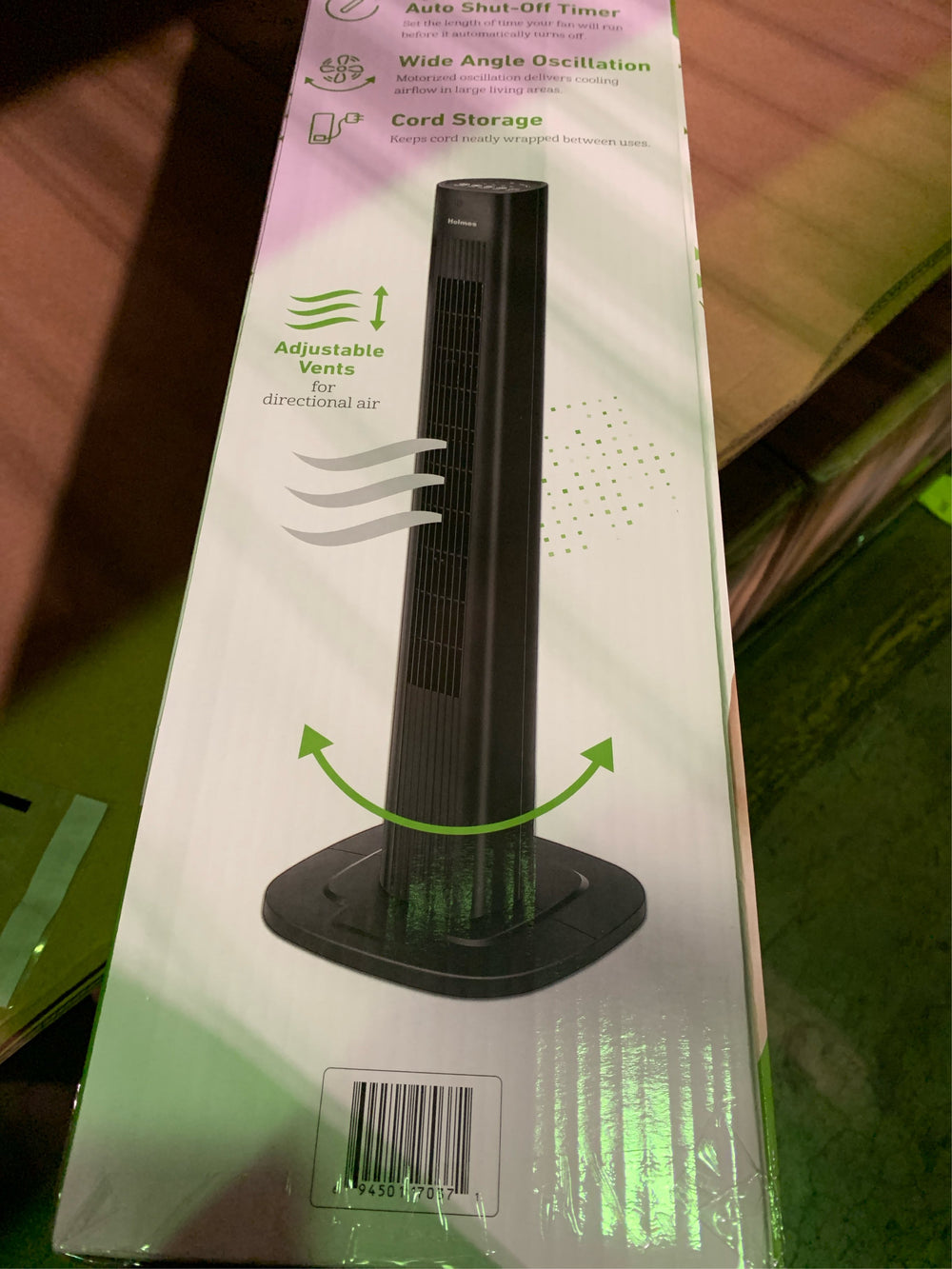36" Smart Tower Oscillating Fan Black - K12-0257 -K12-0259