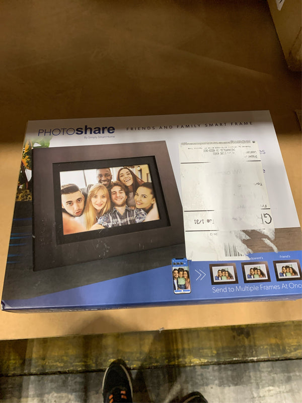 Simply Smart Home PhotoShare Friends and Family 8" Smart Digital Photo Frame -F12-0929 -F12-0931