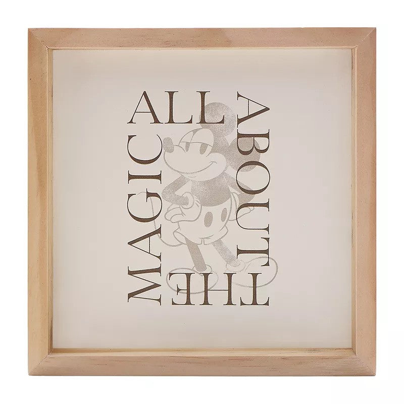 Disney's Mickey Mouse Magic Caption Box Table Decor by the Big One , Wood -A11-1275