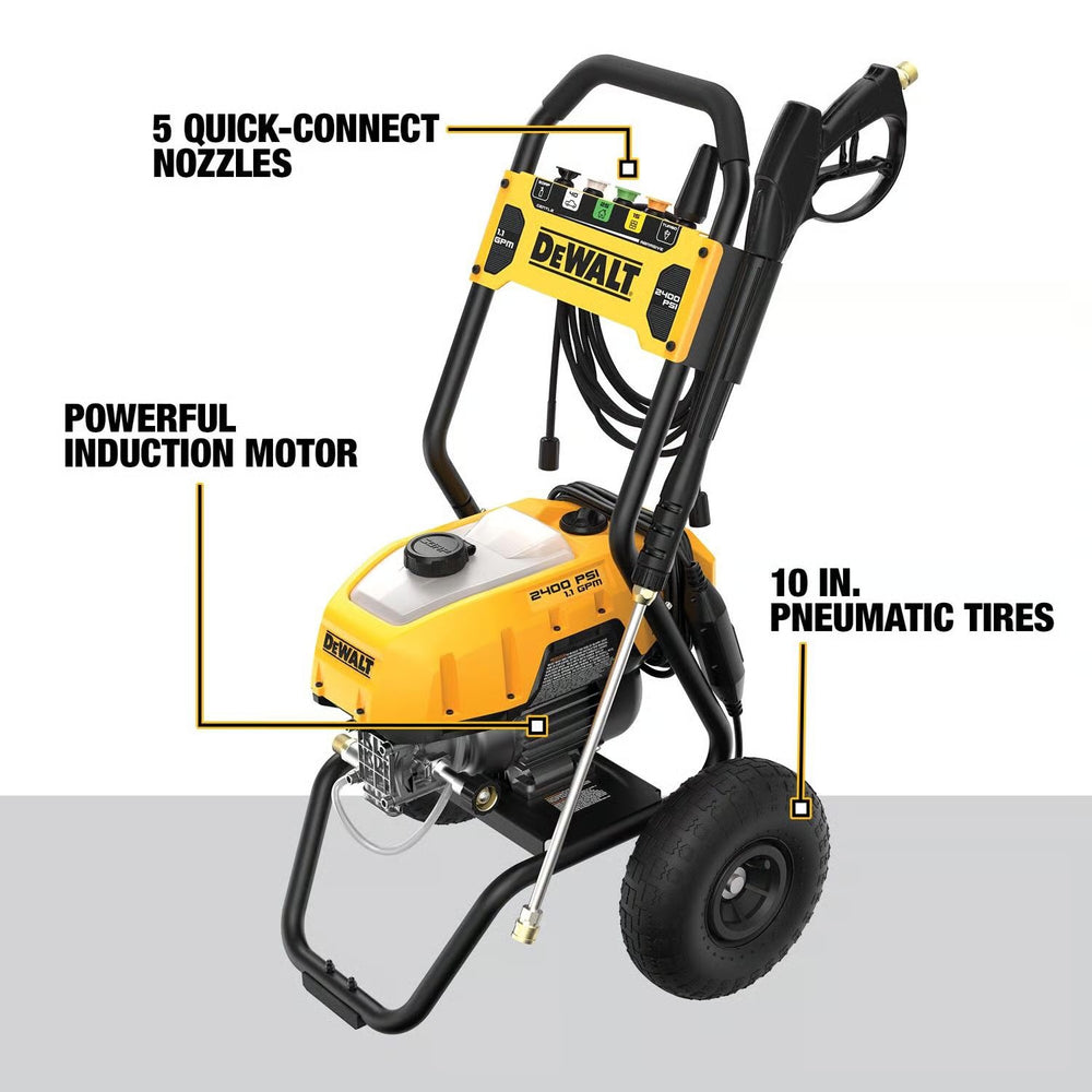DeWalt DWPW2400 OEM Branded 2400 psi Electric 1.1 gpm Pressure Washer 1776