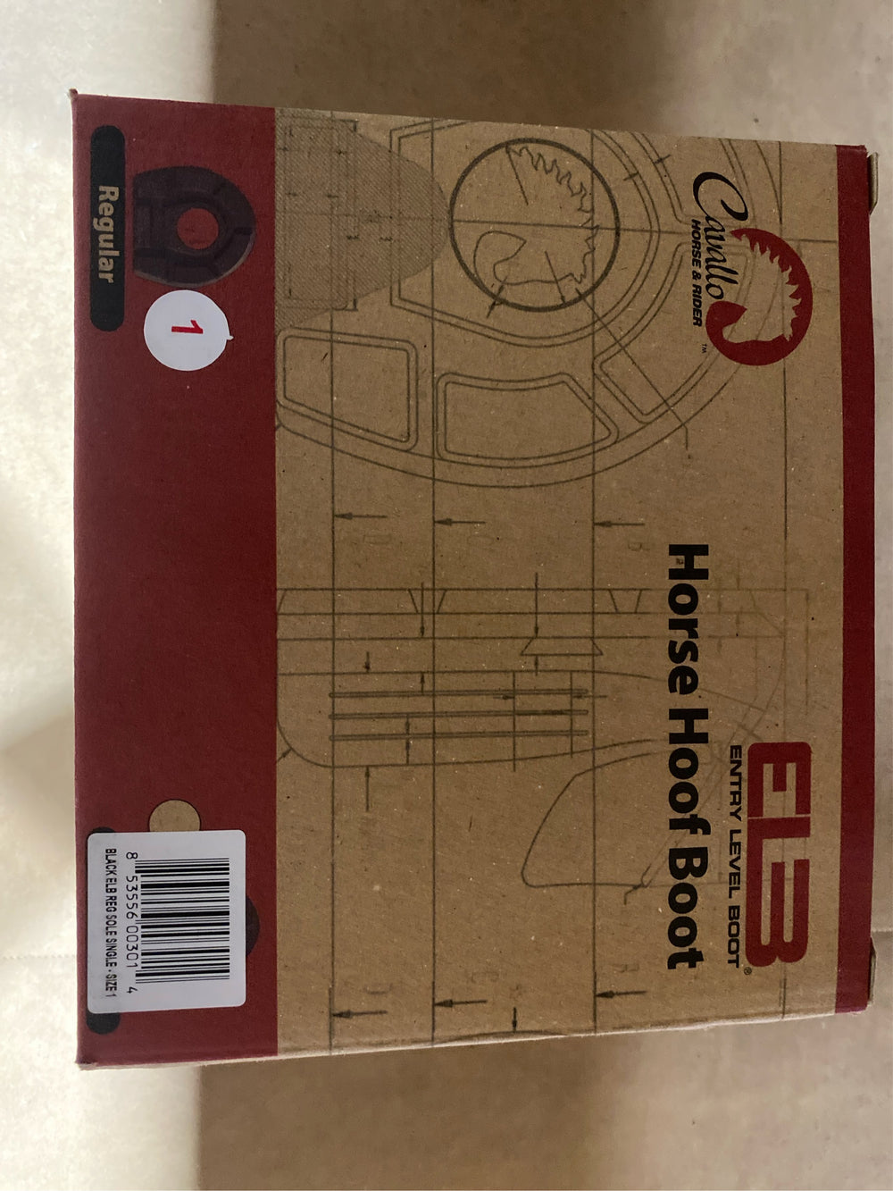 Cavallo ELB Regular Sole Hoof Boot Size 1 - B11 - 1264