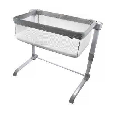 SwaddleMe Beginnings Bassinet Select - Compact Fold Multi-Position Baby Bassinet with Air Flow Mattress - Gray Tweed - H13 - 845