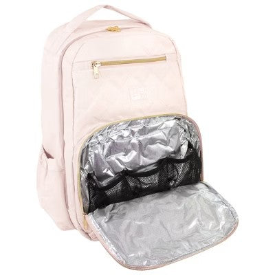 Hudson Baby Premium Diaper Bag Backpack and Changing Pad, Powder Pink, One Size - A9 - 659
