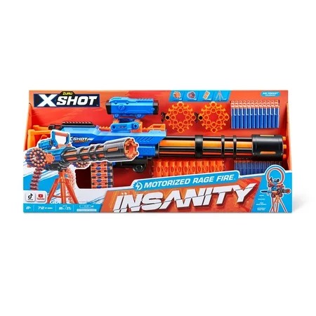 X-Shot Insanity Motorized Rage Fire (72 Darts) by
