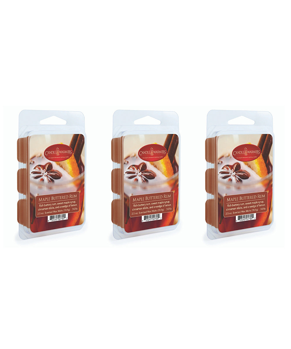 Maple Buttered Rum Soy Blend Classic Wax Melt - Set of 3 -B11-1338