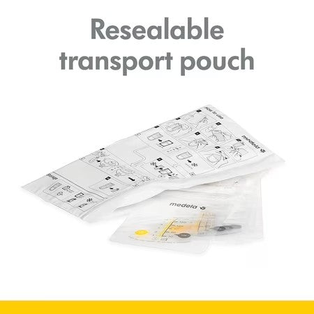 (Lot of 2) Medela Breast Milk Storage Bags, 6oz/180ml, Clear with Measurements, 68060, 25 Count - B7 - 1567 -K8-0095 -K8-0096 -K8-0097