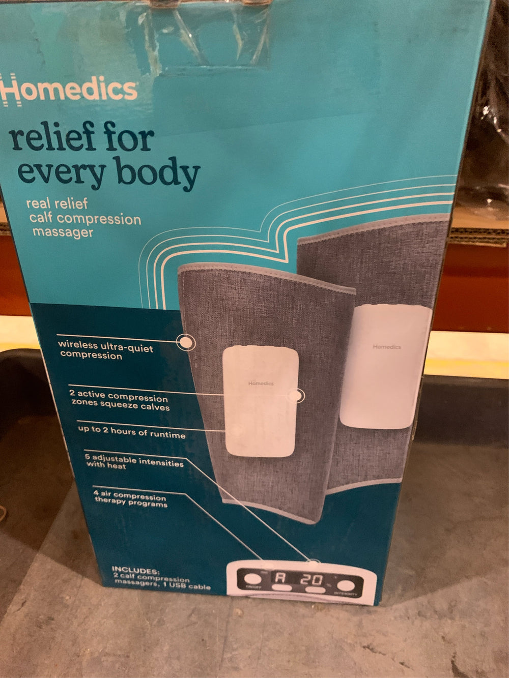 HoMedics Real Relief Calf Compression Massagers -E13-0312