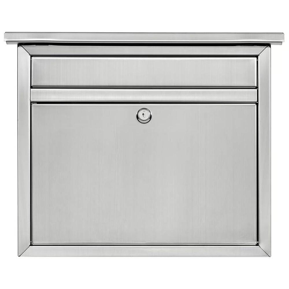 Architectural Mailboxes Maya Classic Stainless Steel Wall Mount Silver Mailbox - 1910