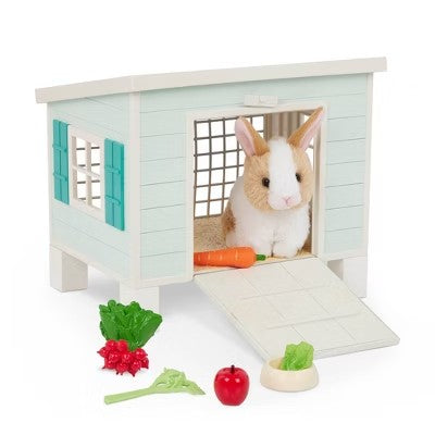 Our Generation Bunny Hutch House & Pet Rabbit Plus