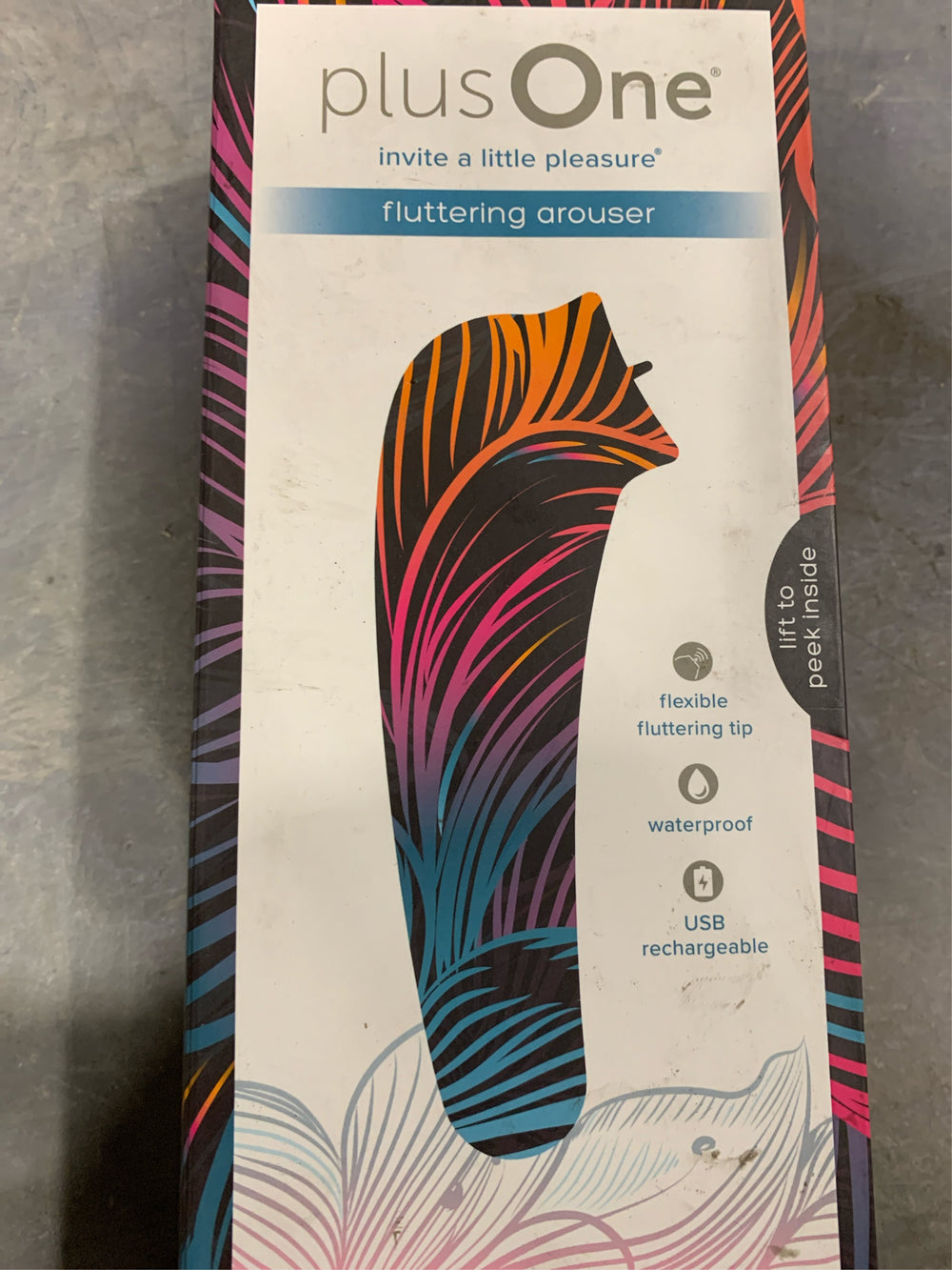 plusOne Fluttering Arouser Rechargeable and Waterproof Clitoral Stimulators -E3-0695 -C7-1197