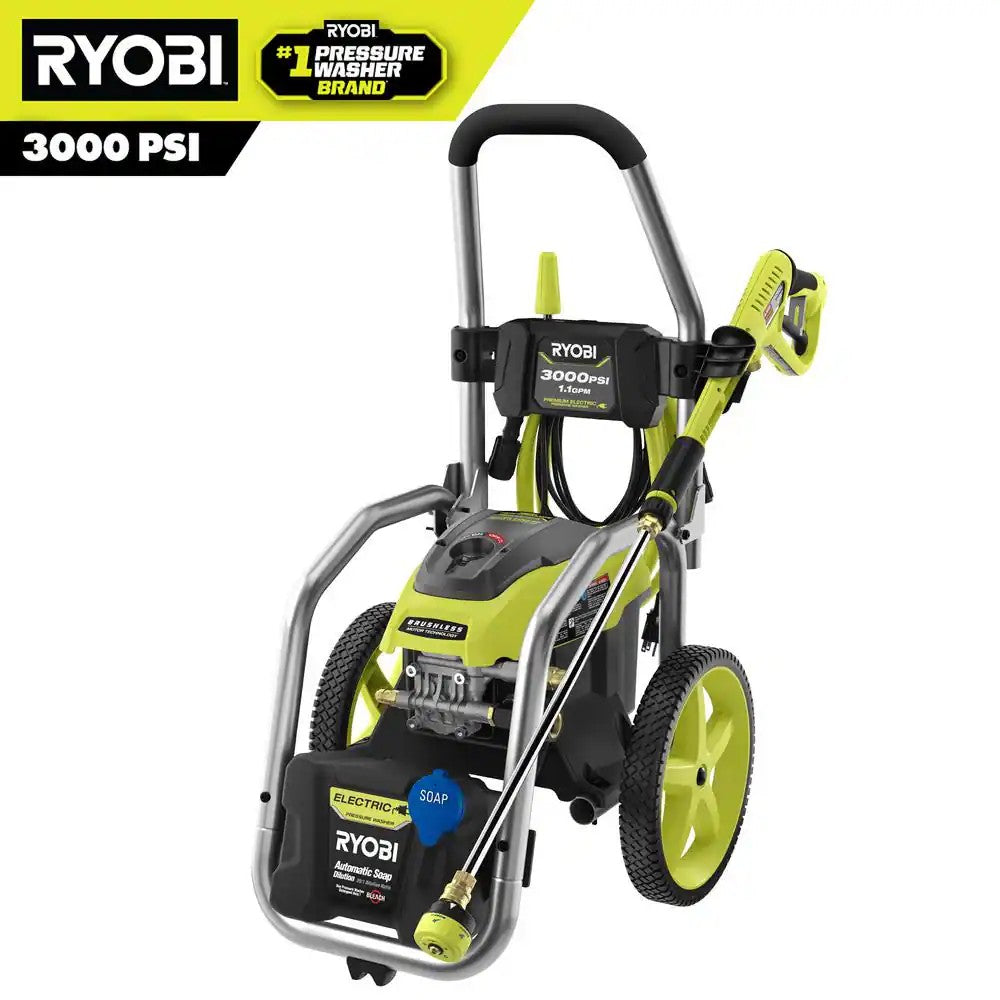 RYOBI 3000 PSI 1.1 GPM Cold Water Electric Pressure Washer L406 - Tested and Working