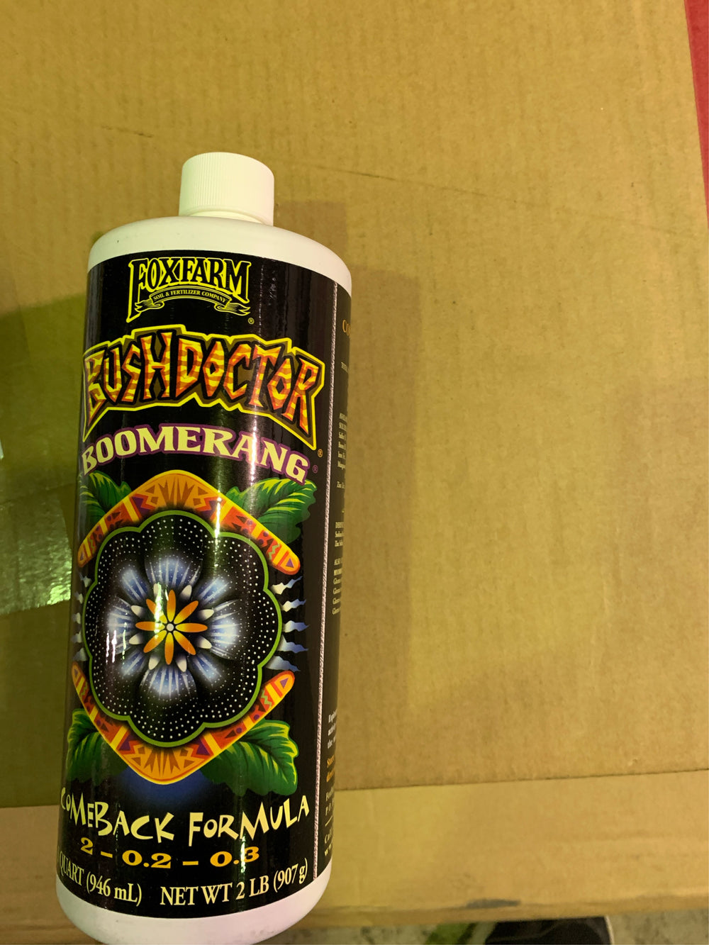 FoxFarm BushDoctor Bommerang Organic Liquid Comeback Formula Plant Food 1 qt - C4-0337 -C4-0339