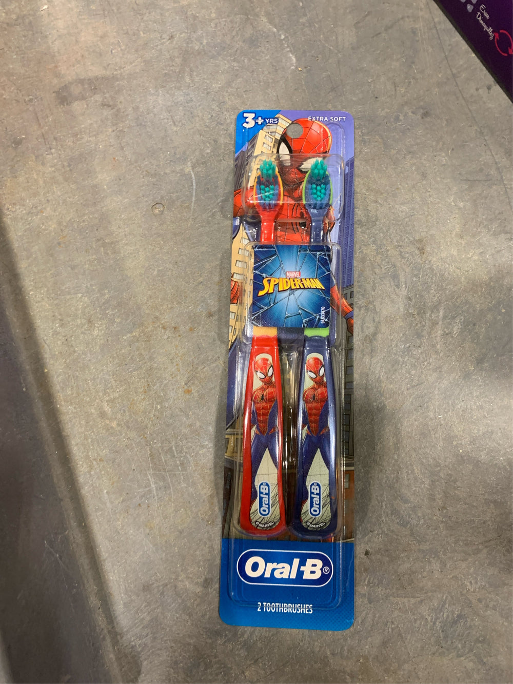 (Pack of 3) Oral-B Kid's Manual Toothbrush featuring Marvel's Spider-Man Soft Bristles for Children and Toddlers - 2ct (Graphics may vary) - C5 - 354 -C6-1138 -C6-1139 -C7-1150 -C6-1151 -C6-1152 -C7-1163