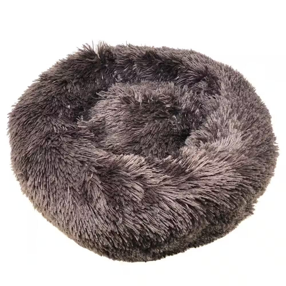 Medium Brown Nestler High-Grade Plush and Soft Rounded Dog Bed -G7-0186