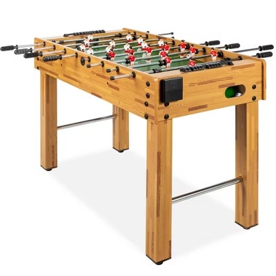 Best Choice Products 48in Competition Sized Soccer Foosball Table for Home, Game Room, Arcade w/ 2 Balls, 2 Cup Holders -D3-0336