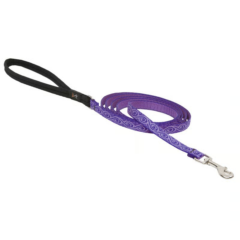LupinePet Original Designs Multicolor Jelly Roll Nylon Dog Leash -F12-0209