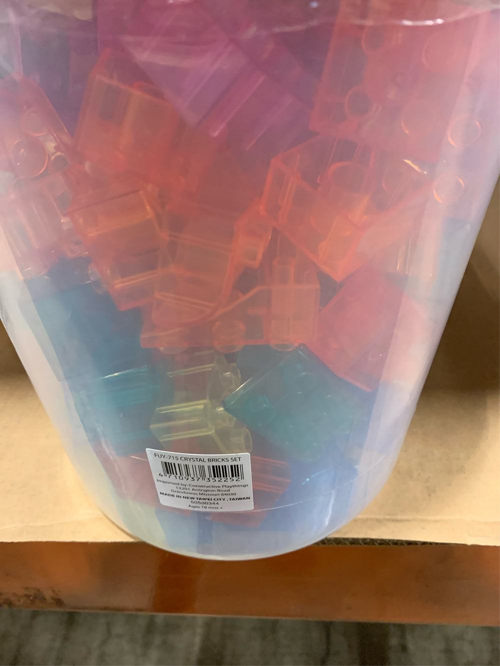 Rainbow Transparent Bricks -A2-1079 -J4-1433