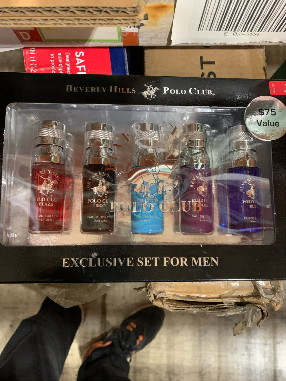 Beverly Hills Polo Club 5 Piece Mini Gift Set Exclusive for Men, EDT Eau De Toilette 5 Mini 0.5oz Bottles -G6-0075