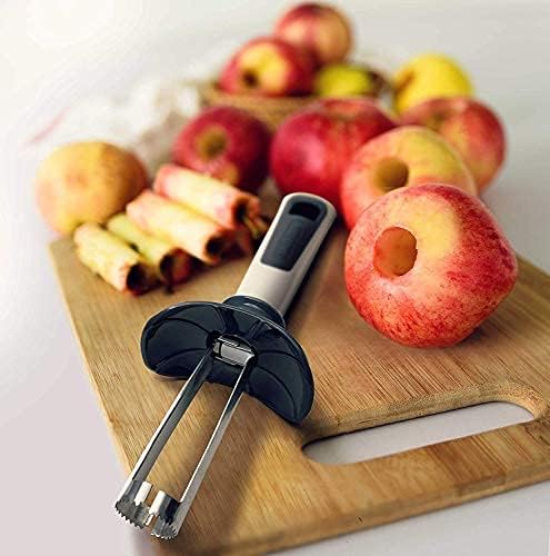 Mueller Premium Apple Corer - Easy to Use and Durable Core Remover for Pears, Bell Peppers, Fuji, Honeycrisp, Gala and Pink Lady Apples even Cupcakes   Surgical Stainless with Safety Guard -B13-1328