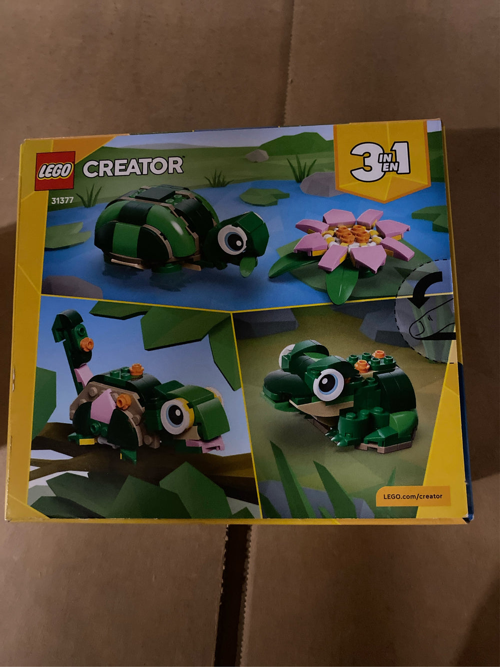 LEGO Creator 3 in 1 Turtle with a Water Lily Flower - F4 - 737