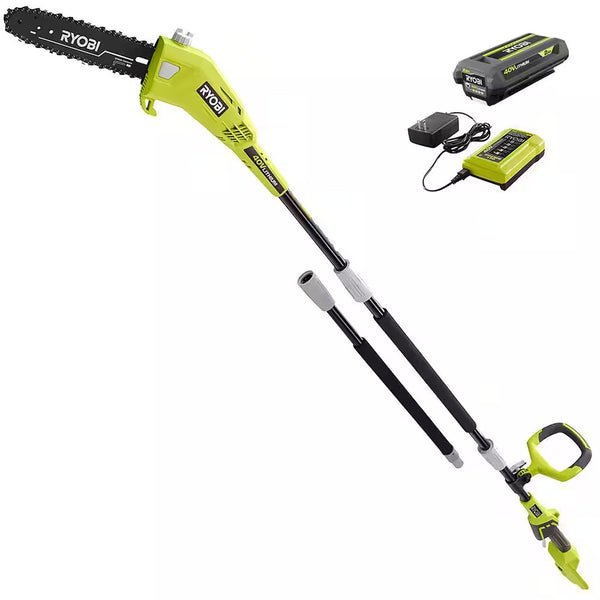 RYOBI 40V 10 in. Cordless Battery Pole Saw with 2.0 Ah Battery and Charger 1730