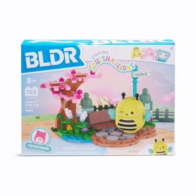 Squishmallows Sunny s Park Life Building Set - 155pc: BLDR, Enhances Fine Motor Skills, Plastic -B14-1351