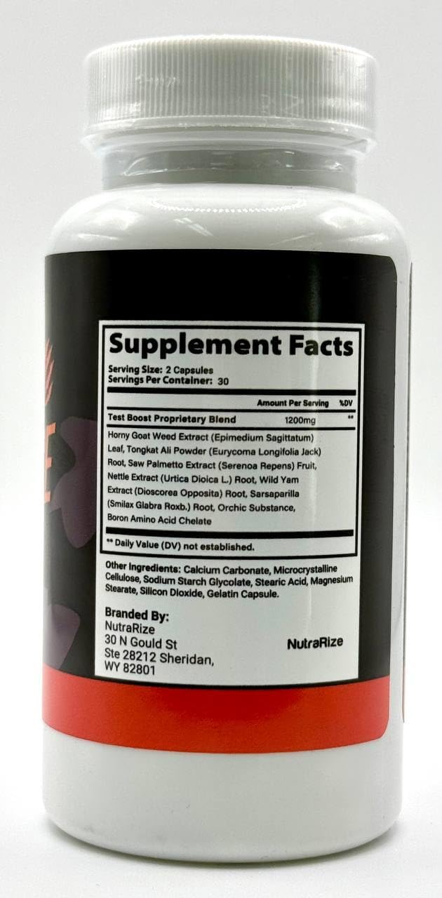 NutraRize Alpha Force Capsules, All Natural Pills to Support Energy and Performance, Nutritional Formula for Overall Health, Official Review (60 Capsules) - G13 - 1788