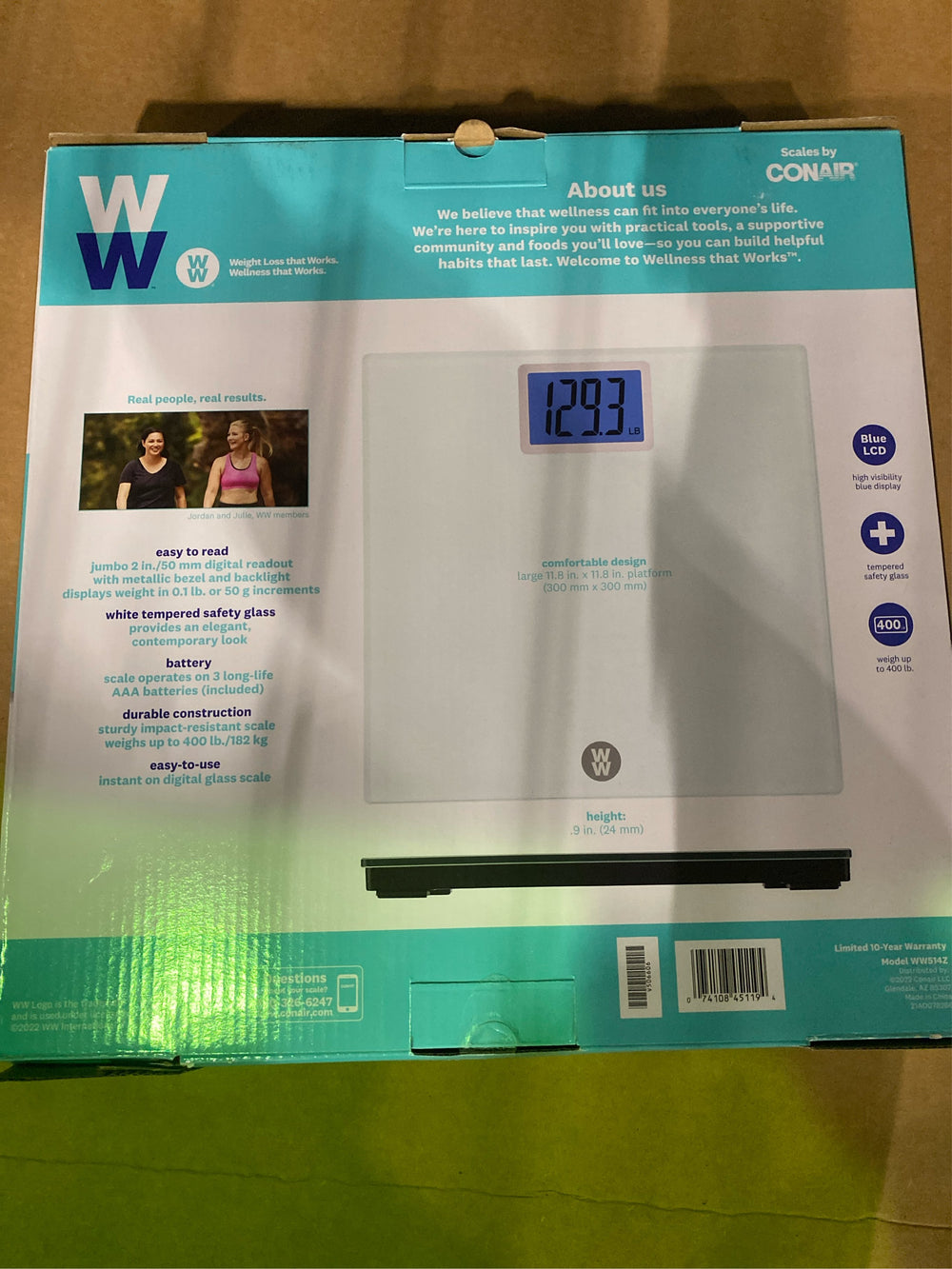 Super Large LCD Display with Backlight White - Weight Watchers - L7 - 223
