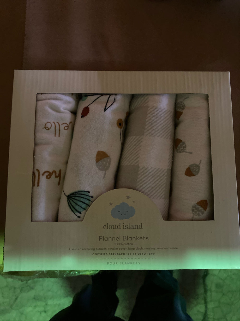 Flannel Baby Blanket Forage On - Cloud Island  - 4pk - K10 - 139