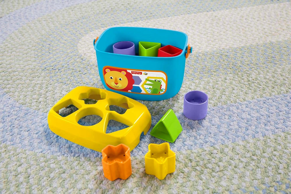 Fisher-Price Stacking Toy Baby's First Blocks Set of 10 Shapes for Sorting Play for Infants Ages 6+ Months 1315