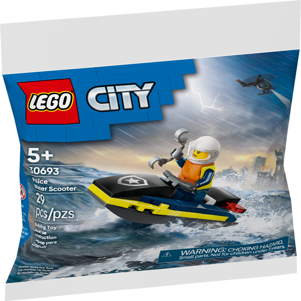 LEGO City Police Water Scooter Building Toy - Includes Police Office Minifigure - L3 - 1385