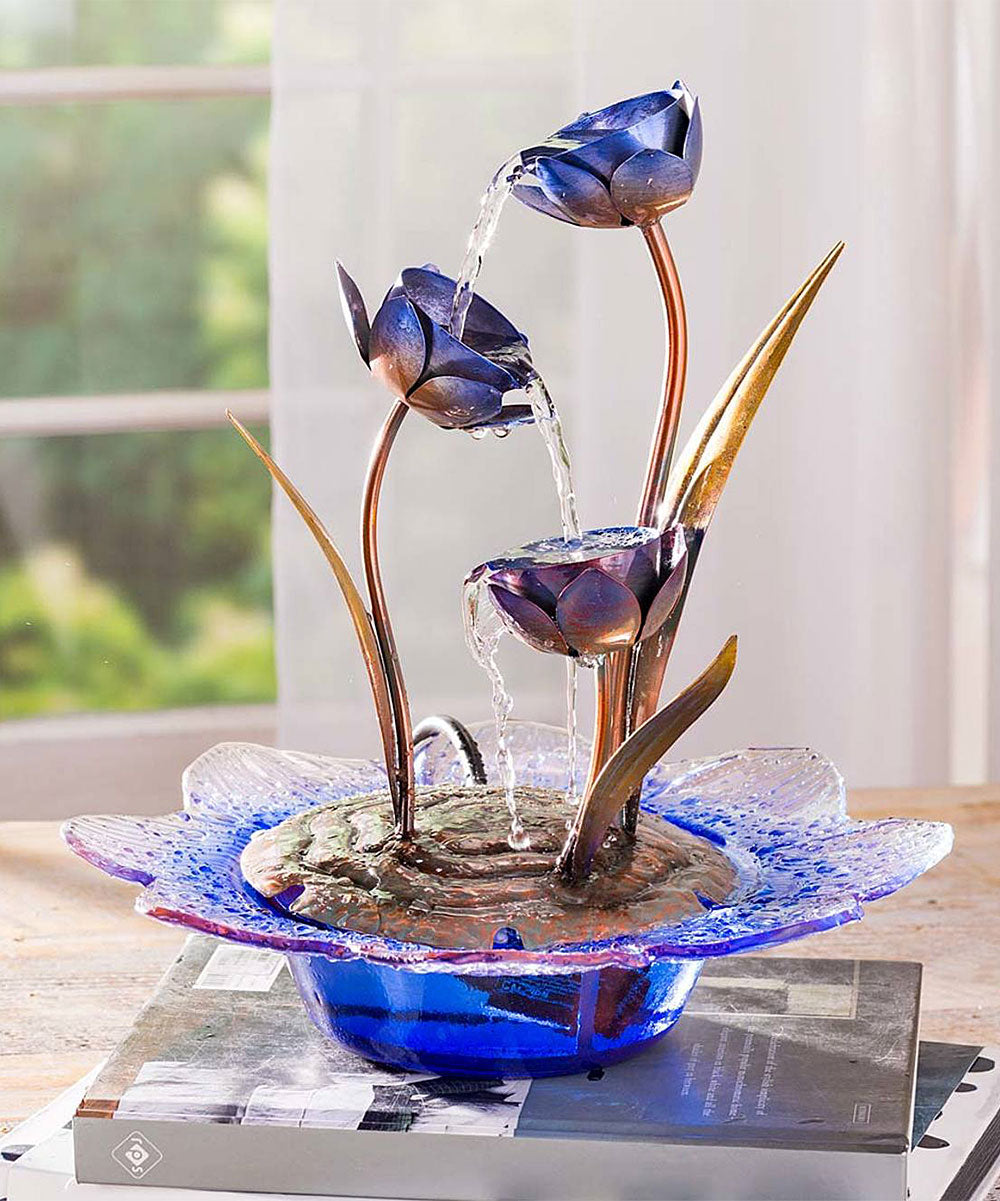 Purple Lily Fountain Decor - A10 - 683