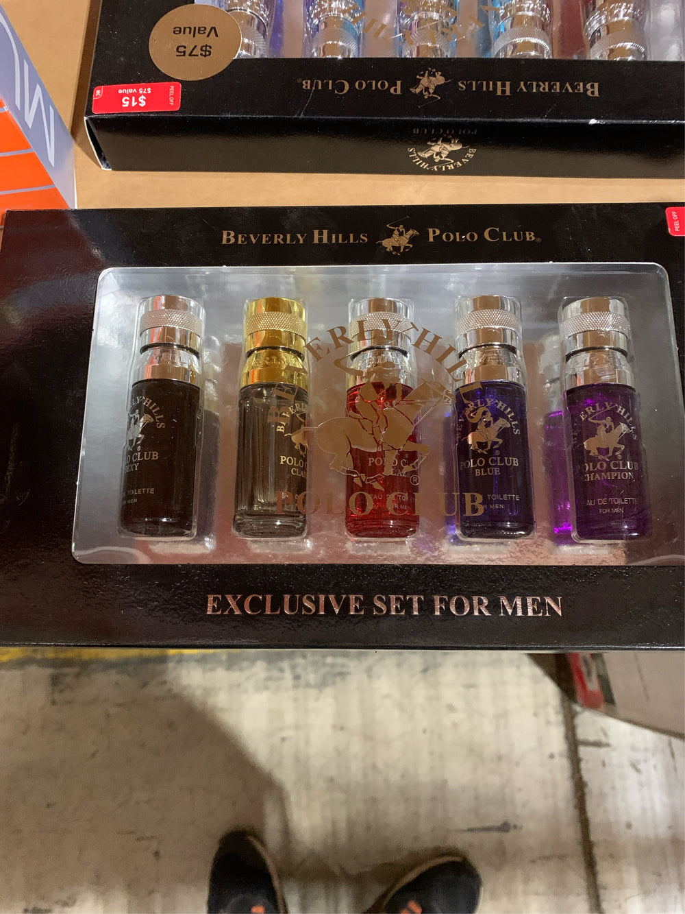 Beverly Hills Polo Club 5 Piece Mini Gift Set Exclusive for Men, EDT Eau De Toilette 5 Mini 0.5oz Bottles -G6-0074