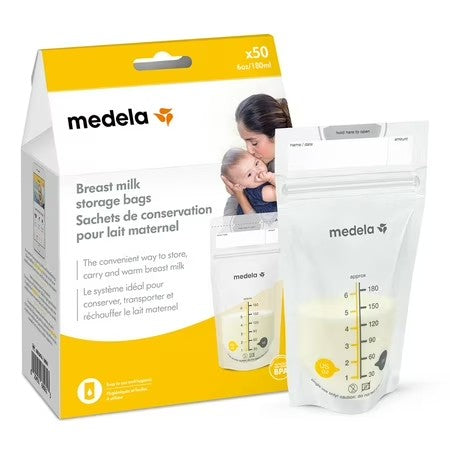 Medela Breast Milk Storage Bags, 6oz/180ml, 50-pack - F2 - 769