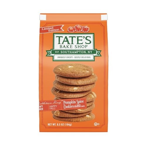 Tate's Bake Shop, Pumpkin Spice Cookies, 6.5 Oz QTY 7 - CB10