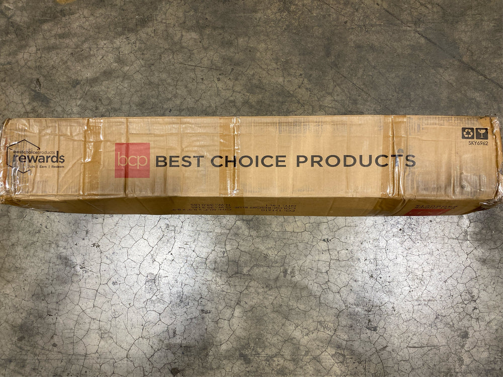 Best Choice Products 10x10ft Easy Setup Pop Up Canopy w/ 1-Button Setup, Wheeled Case, 4 Weight Bags - Blue - NO SIZE - C2 - 1017