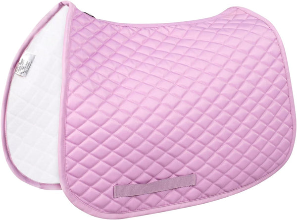 TuffRider Basic Pony Saddle Pad   Diamond Quilted, Flannel Lined, Breathable Schooling Pad for Horses - C11 - 1259